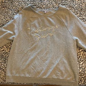 Victoria secret light grey sweatshirt